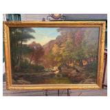 Signed Geo Hetzel 1893 Scalp Level Oil on Canvas