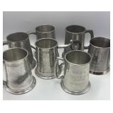 Canadian & English Pewter Mugs Displaying Polo Eve