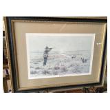 A. B. Frost Hunting Scene Print with Dogs