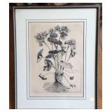 Framed 19th-Century Botanical Engraving