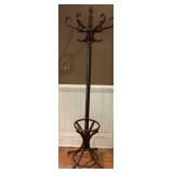 Wooden Coat Rack with Rotating Top