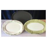 3 Platters Including Wedgwood, Choisy-le-Roi & Wes
