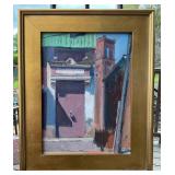 William Pfahl Plein Air Painting Mauve Door, Signe