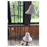 Metal Floor Lamp, Table Lamp, Plant Stand & Corner