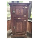 Antique Abraham & Straus Brooklyn Wooden & Brass I
