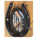 Victorian Style Ebonized Wall Mirror with Hat & Co