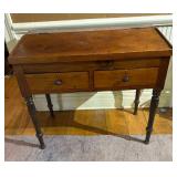 19th Century Pine Lift-Top Work Table