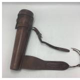 1985 Standard Sheet Metal Co. Leather Saddle Flask