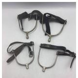 Vintage English & U.S. Army Cavalry Spurs with Buc