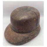 Vintage 2 Piece Wooden Hat Mold Block