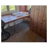 Rustic Table with C.S. Osborne Grommet Press