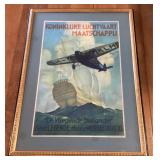1930s Jan Wijga KLM Travel Poster (De Vliegende)
