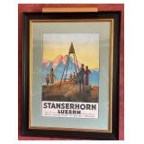 Ernst Hodel 1921 Stanserhorn Luzern Railway Poster