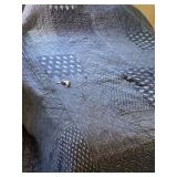 The Company Store King Size Navy & Light Blue Patc