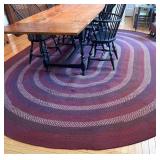 Large 13 ft. x 10 ft. Braided Oval Area Rug