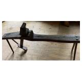 Antique Handcrafted Wooden Shaving Horse Bench