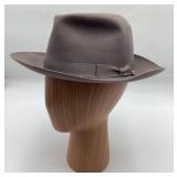 Mens Champ Feel the Felt Grey Fedora Size 7-1/8