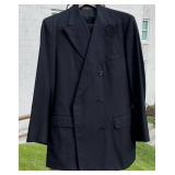 Brooks Brothers Black Double Breasted Suit