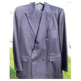 Brooks Brothers Mens Navy Double Breasted Suit