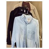 Woolrich Jackets & Wrangler Shirt, Size Large