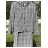 Jos. A. Bank 2-Piece Plaid Skirt Suit