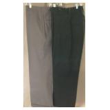 Woolrich Green Wool Pants & Brown Cuffed Trousers
