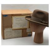 Wormser Royal Luxury Taupe Fedora Size 7-1/8