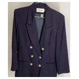 JH Collectibles Navy Wool Double-Breasted Jacket S