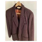 Brooks Brothers Women's Size 14 Purple Wool Blazer