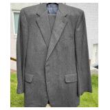 Brooks Brothers Gray Herringbone Wool Suit 41R