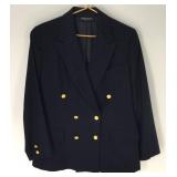 Brooks Brothers Navy Double Breasted Blazer Size 1