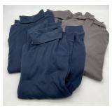 Utopia Wear Turtleneck Shirt Navy & Gray Lot of 4