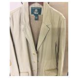 Orvis Cotton Jacket With Leather Elbow Patches Siz