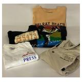 Delray Beach Sweatshirt & XL Logo T-Shirts Lot