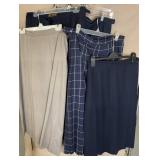 Brooks Brothers Navy Skirts (4) & Orvis Beige Skir