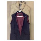 St Johnï¿½s Bay Tan Vest Size M & Barbour Black Vest