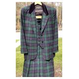 Brooks Brothers Womenï¿½s 3-Piece Plaid Suit with Ve