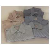 6 Brooks Brothers Men's Striped Dress Shirts, Size