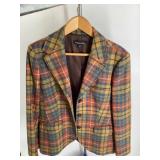 Brooks Brothers Womenï¿½s Plaid Wool Blazer, Size 14