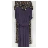 2 Talbots Ladies Dresses Size 14 Black Rose Print