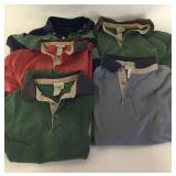 L.L. Bean Lot of 4 Polo Shirts & 1 G.H. Bass Co.