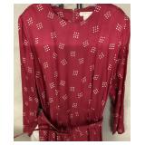 Brooks Brothers Red Long-Sleeved Dress, Size 14