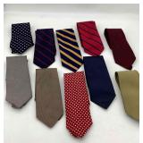 10 Brooks Brothers 3 3/4 Inch Wide Mens Ties