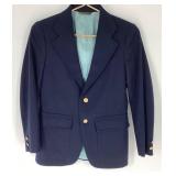 Jos. A. Bank Navy Wool Blazer with Gold Buttons