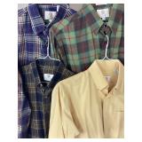 Viyella Size Medium Long Sleeve Shirts Lot of 4