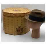 Knox New York Brown Fedora with Case
