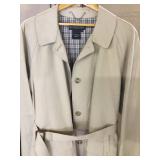 J. Peterman Size 14 Trench Coat 85% Cotton & 15% P
