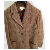 Joseph Abboud Made in Italy Brown Tweed Blazer