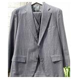 Brooks Brothers Custom 3-piece Dark Gray Pinstripe