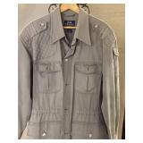 Willis & Geiger Gray 100% Cotton Shirt, Size Mediu